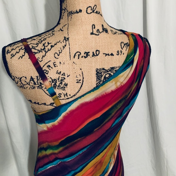 Abstract multicolored dress - Picture 3 of 4